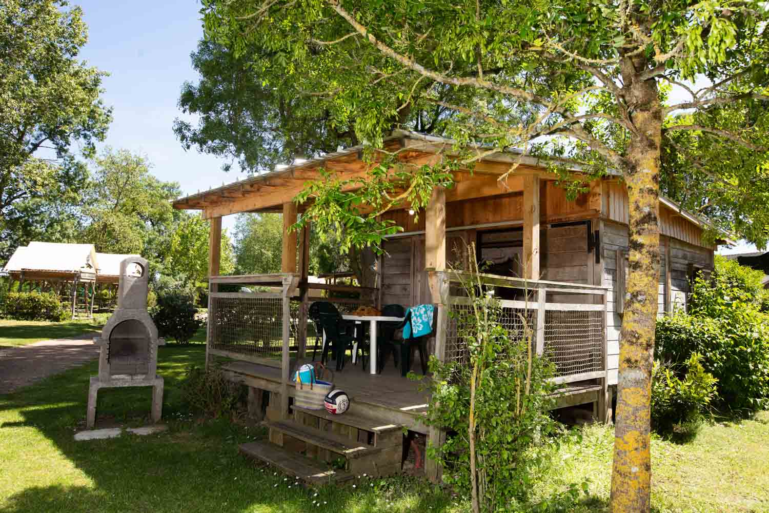 Cabane de Marinier sur le camping de Montsoreau