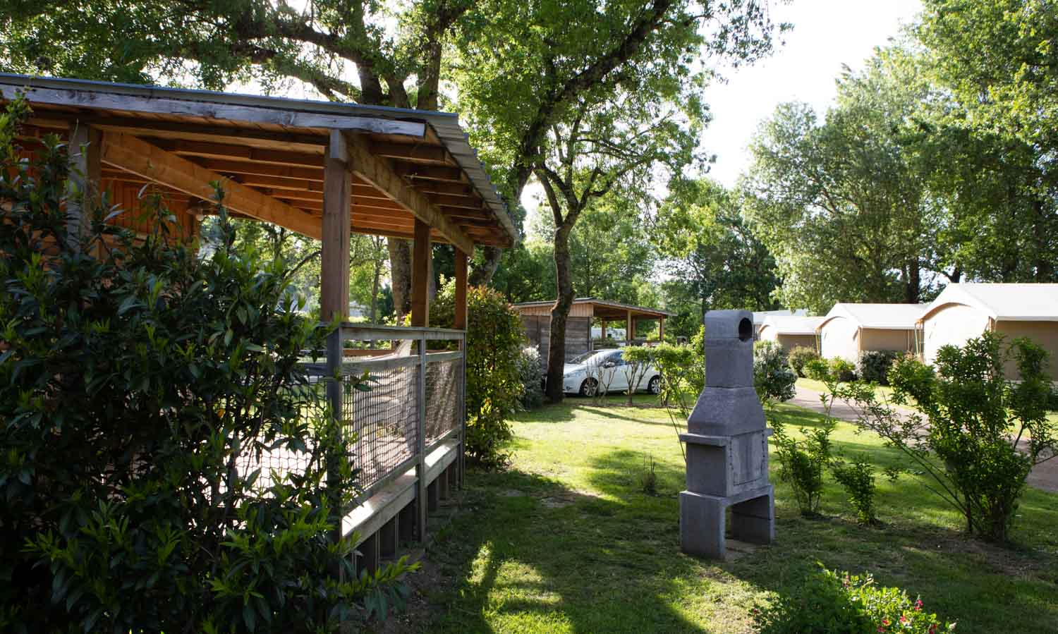 Cabane de Marinier sur le camping de Montsoreau