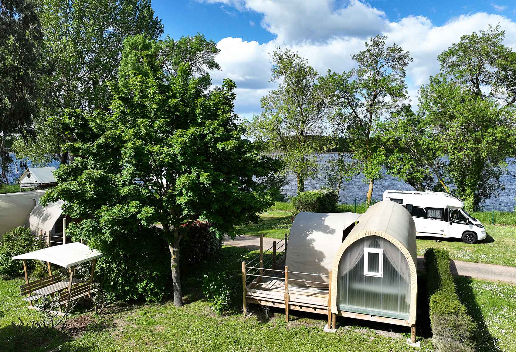 Coco Sweet sur camping en bord de Loire à Saumur