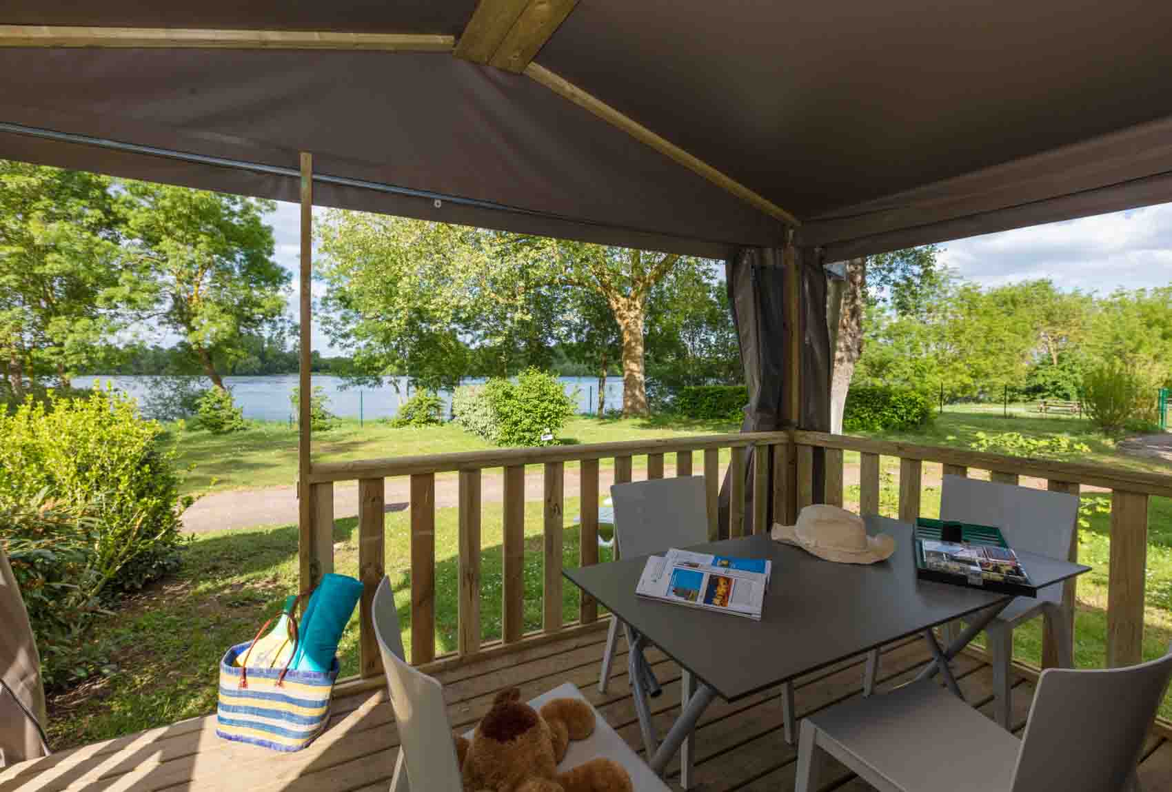 Mobildge sur le camping Isle Verte en bord de Loire