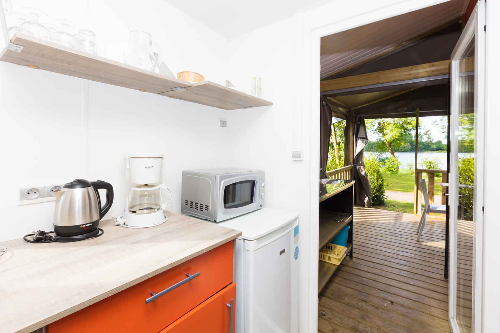 Mobildge sur le camping Isle Verte en bord de Loire