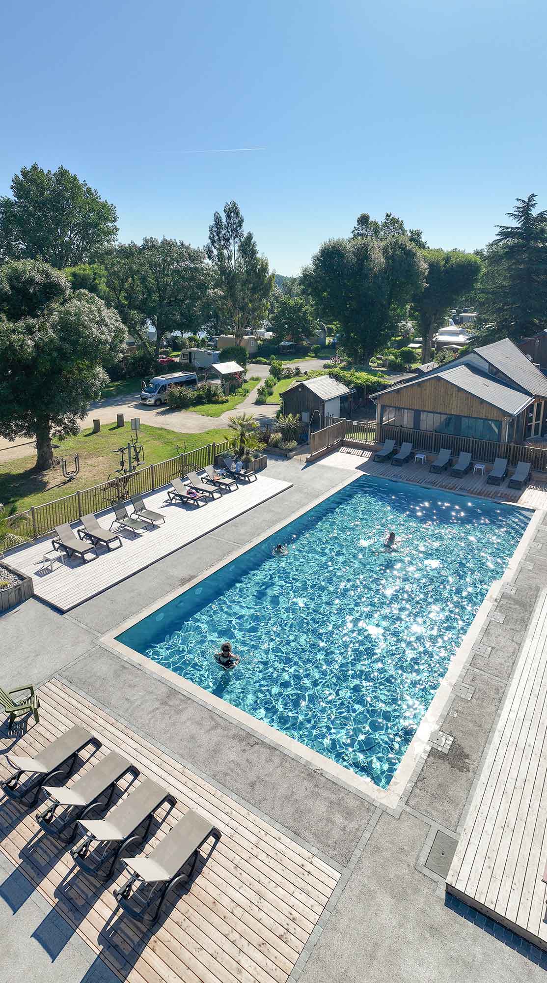 Camping à Saumur avec piscine chauffée